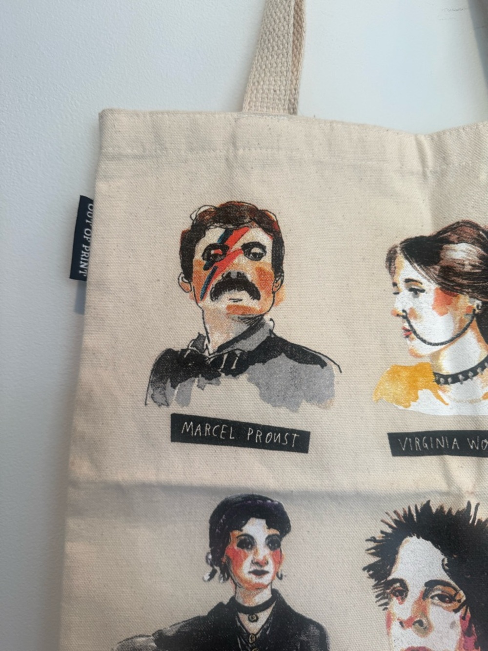 Punk Rock Authors Tote Bag by Out of Print - Picture 2 of 5